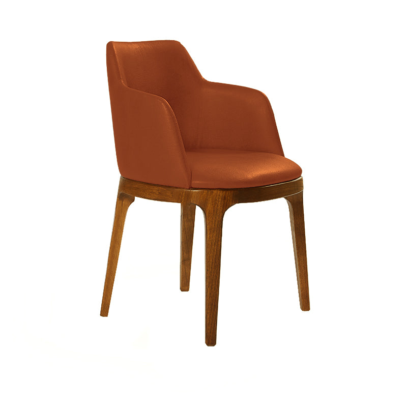 Silla Wales con apoyabrazos en Eco Cuero